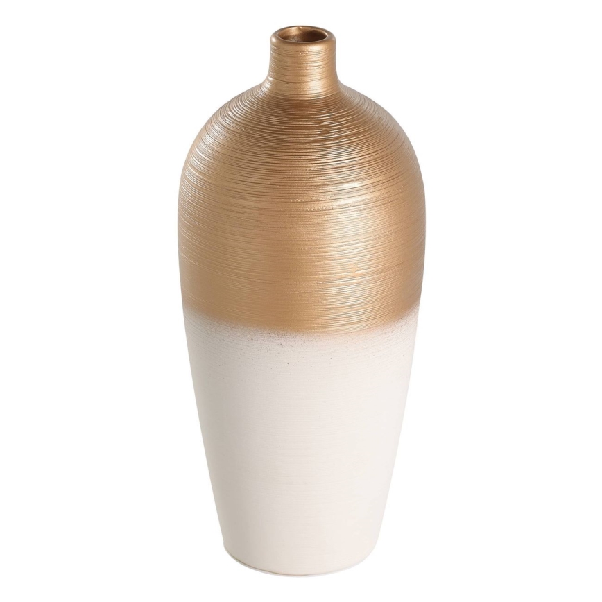Eglo - Vaso in ceramica 28x15 cm bianco/oro