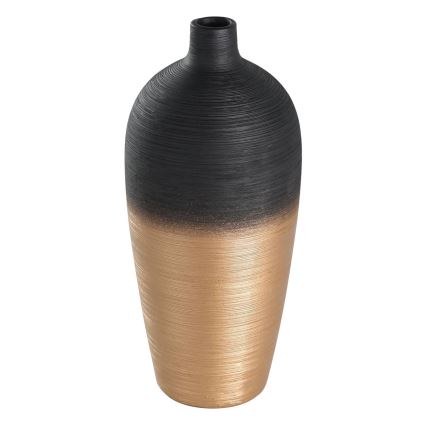 Eglo - Vaso in ceramica 28x12,5 cm nero/oro