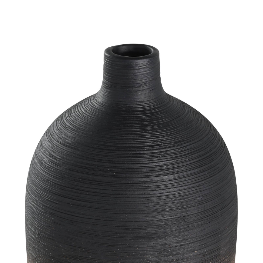 Eglo - Vaso in ceramica 28x12,5 cm nero/oro