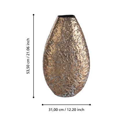 Eglo 421635 - Vaso in metallo LENGGENG 53,5x31 cm bronzo