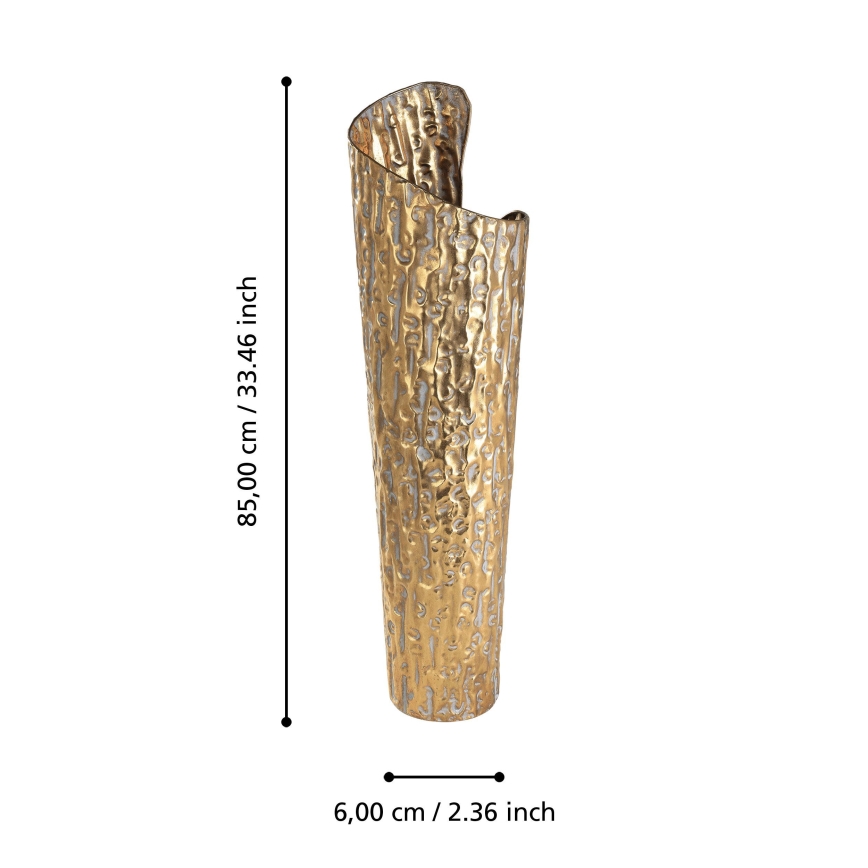 Eglo 421643 - Metallvase LENGGENG 85x60 cm goldfarben