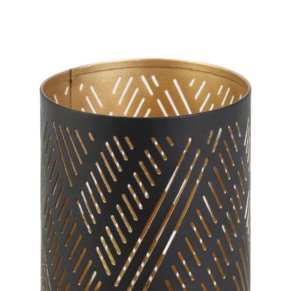 Eglo - Candeliere 10x7,5 cm nero/oro