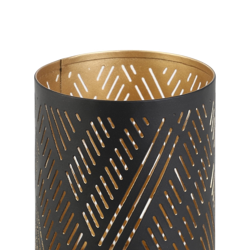 Eglo - Candeliere 10x7,5 cm nero/oro