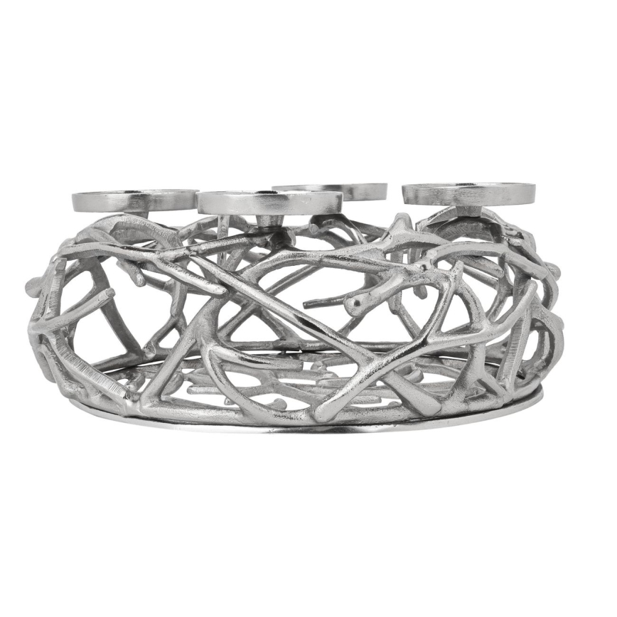Eglo - Candeliere 13,5x35 cm argento