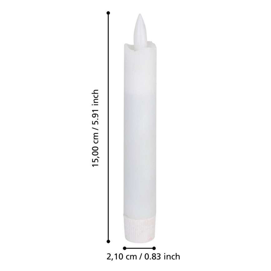 Eglo - SET 2x LED Candele LED/1xAAA 15 cm bianco