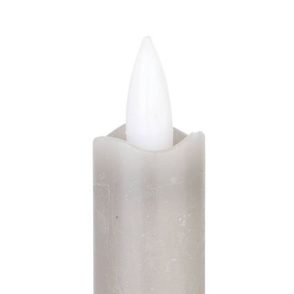 Eglo - SET 2x LED Candele LED/1xAAA 24,5 cm grigio