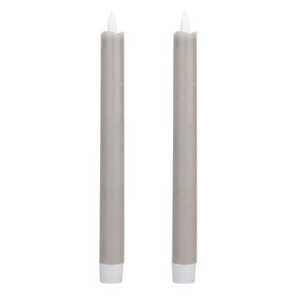 Eglo - SET 2x LED Candele LED/1xAAA 24,5 cm grigio