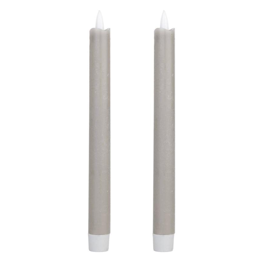 Eglo - SET 2x LED Candele LED/1xAAA 24,5 cm grigio