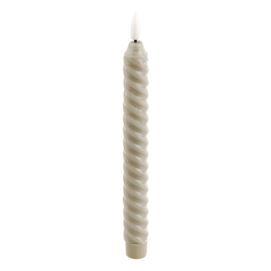 Eglo - SET 2x LED Candele LED/1xAAA 24,5 cm beige