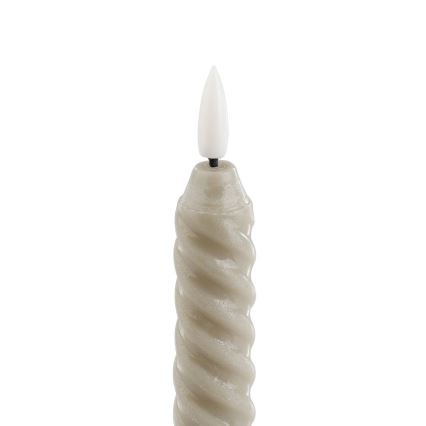 Eglo - SET 2x LED Candele LED/1xAAA 24,5 cm beige