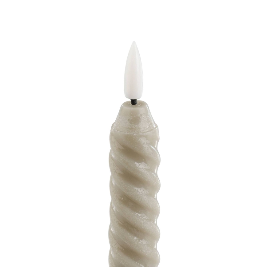 Eglo - SET 2x LED Candele LED/1xAAA 24,5 cm beige