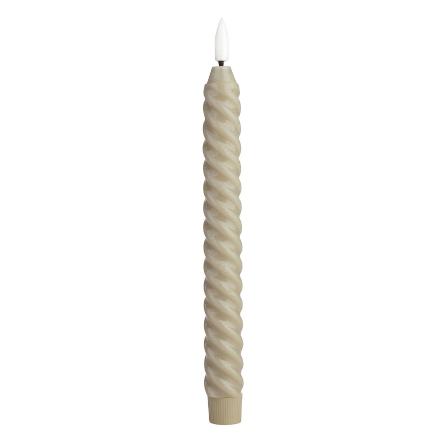 Eglo - SET 2x LED Candele LED/1xAAA 24,5 cm beige