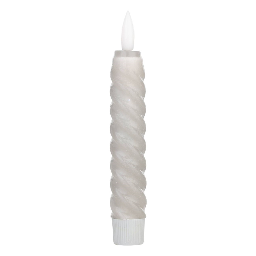 Eglo - SET 2x LED Candele LED/1xAAA 15 cm grigio