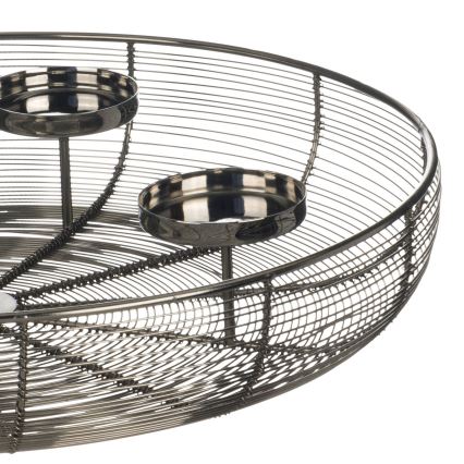 Eglo - Kerzenhalter Ø 45 cm glänzender Chrom