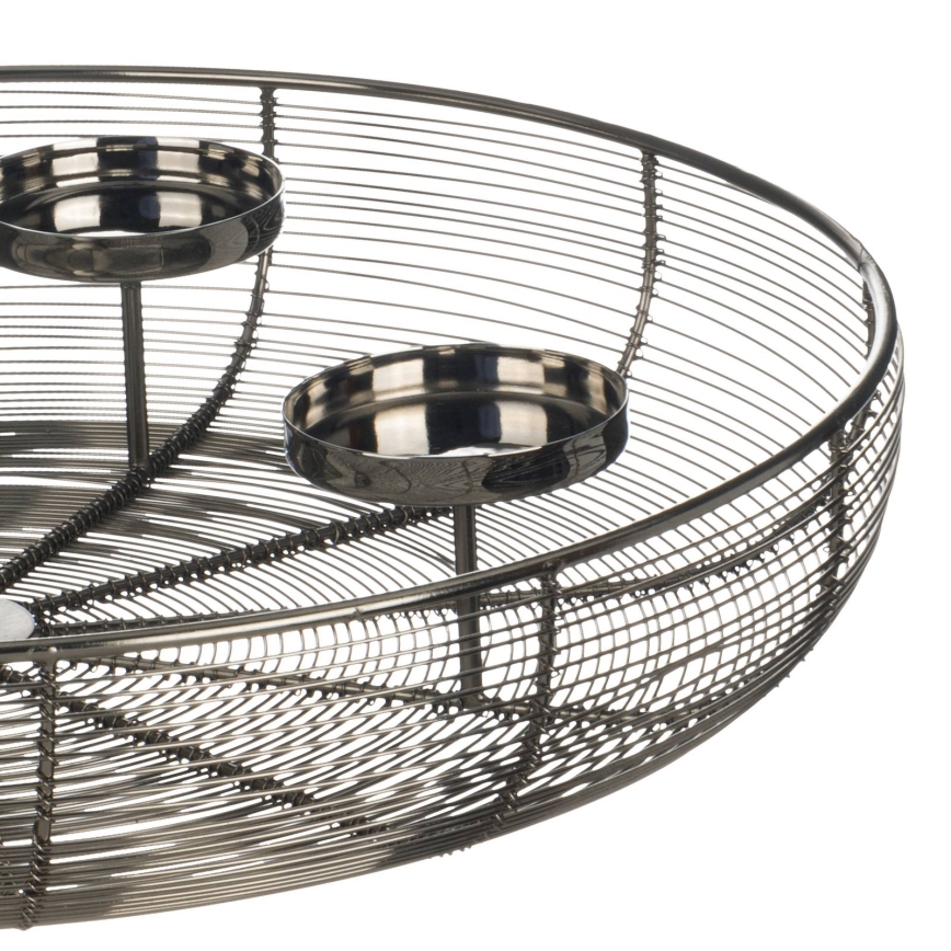 Eglo - Kerzenhalter Ø 45 cm glänzender Chrom