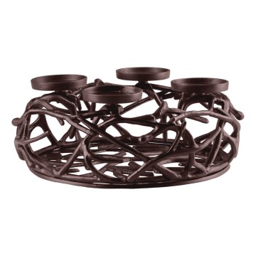 Eglo 422731 - Portacandele OROQUIETA 13,5x35 cm marrone