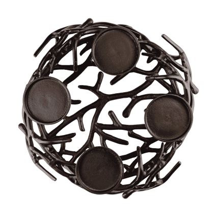 Eglo 422731 - Portacandele OROQUIETA 13,5x35 cm marrone