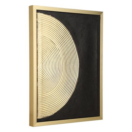 Eglo - SET 2x Gemälde auf Leinwand 43x33 cm schwarz/golden