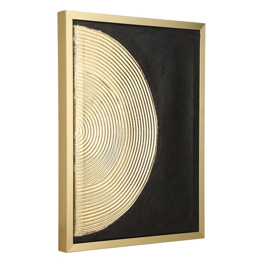 Eglo - SET 2x Gemälde auf Leinwand 43x33 cm schwarz/golden