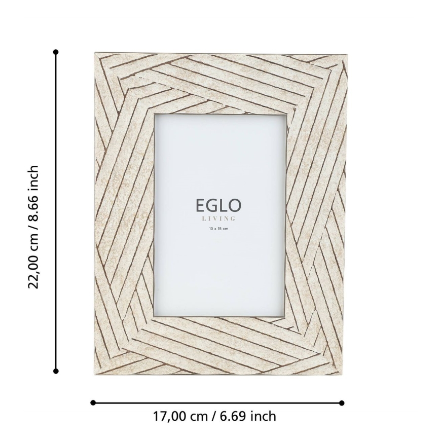 Eglo - Fotorahmen 10x15 cm beige