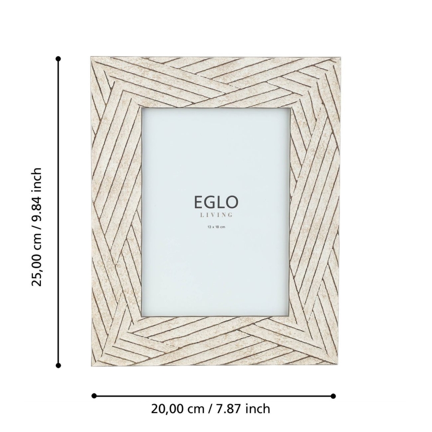 Eglo - Fotorahmen 13x18 cm beige