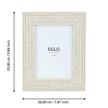 Eglo - Fotorahmen 13x18 cm cremefarben