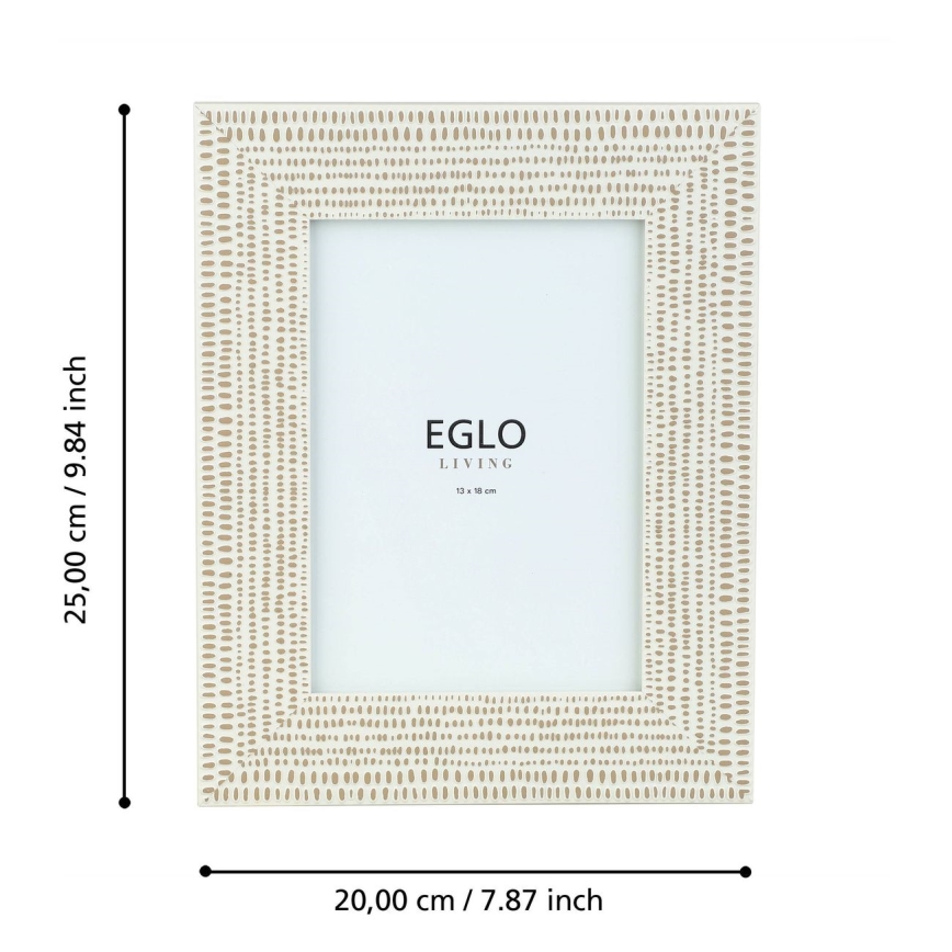 Eglo - Fotorahmen 13x18 cm cremefarben