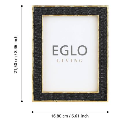 Eglo - Fotorahmen 13x18 cm schwarz/golden