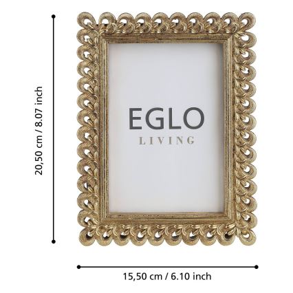 Eglo - Fotorahmen 10x15 cm golden