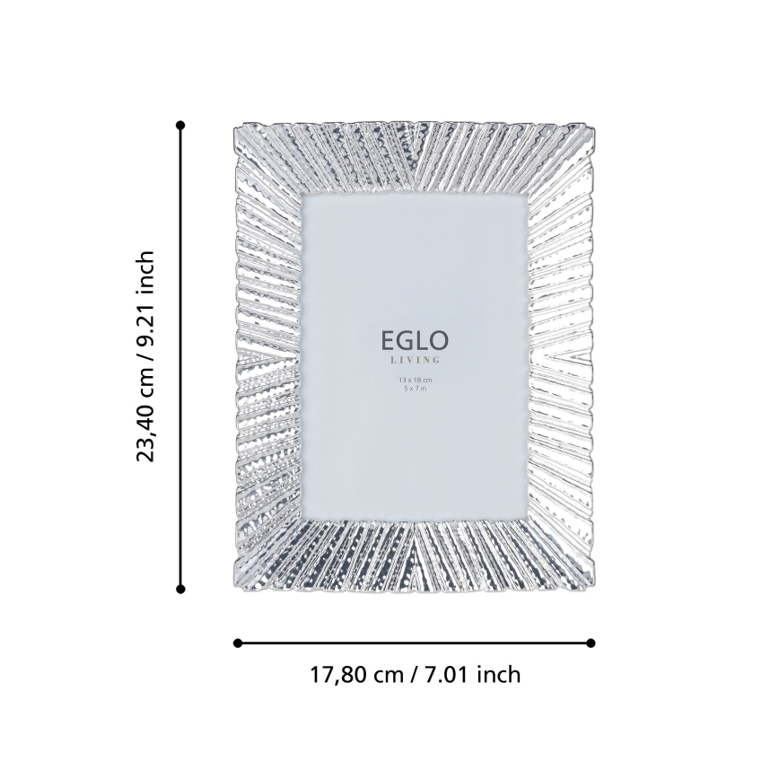 Eglo 423221 - Fotorahmen BUGRINO 13x18 cm silberfarben