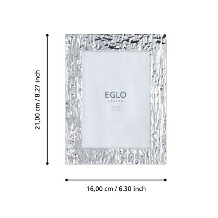 Eglo 423222 - Bilderrahmen BUGRINO 13x18 cm silber