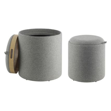 Eglo - SET 2x Sgabello diametro 34,5/39 cm grigio