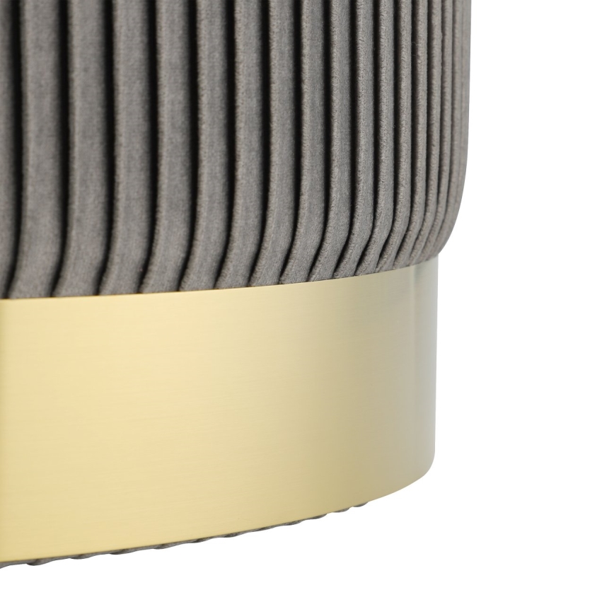 Eglo - SET 2x Sgabello diametro 31,5/36 cm grigio/oro