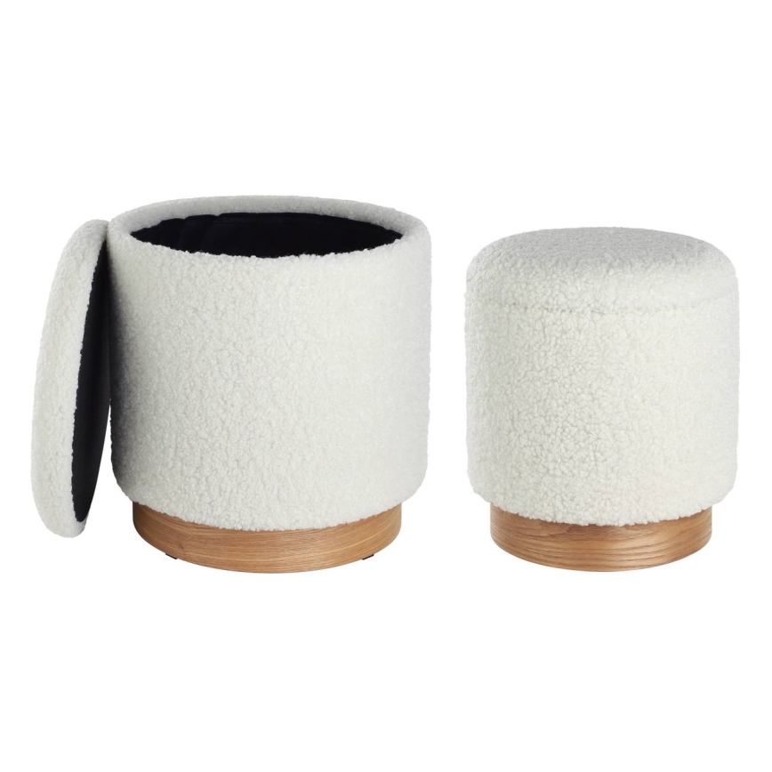 Eglo - SET 2x Sgabello diametro 30,5/37 cm bianco