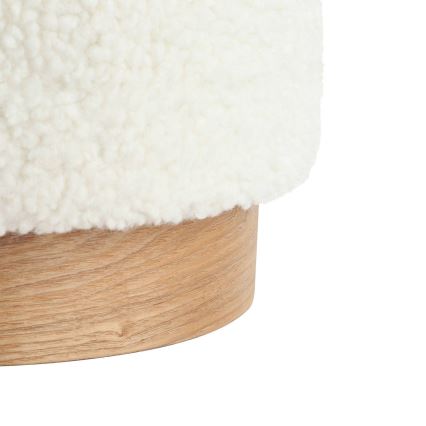 Eglo - SET 2x Pouf diam. 30,5/37 cm bianco