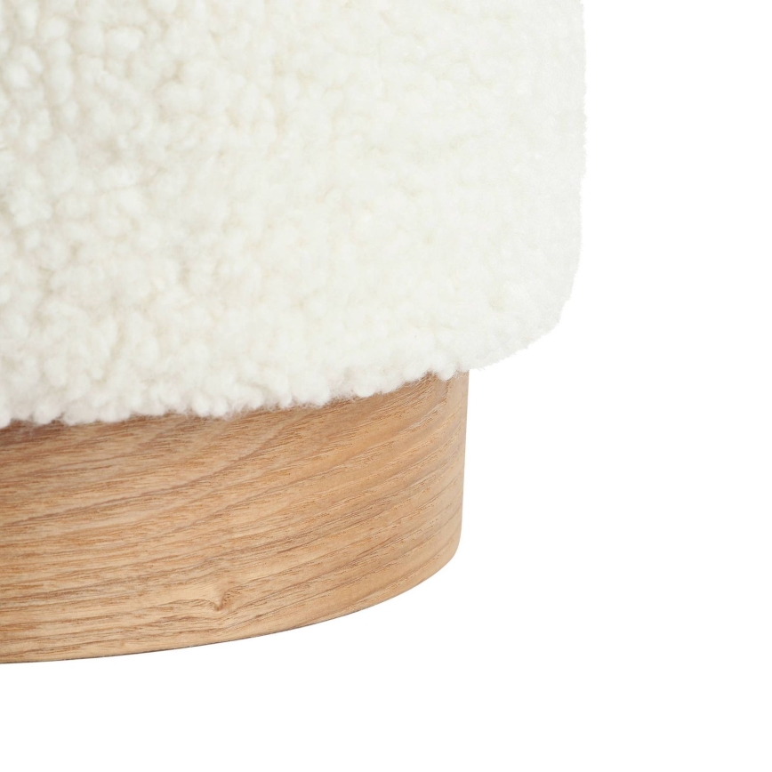 Eglo - SET 2x Pouf diam. 30,5/37 cm bianco