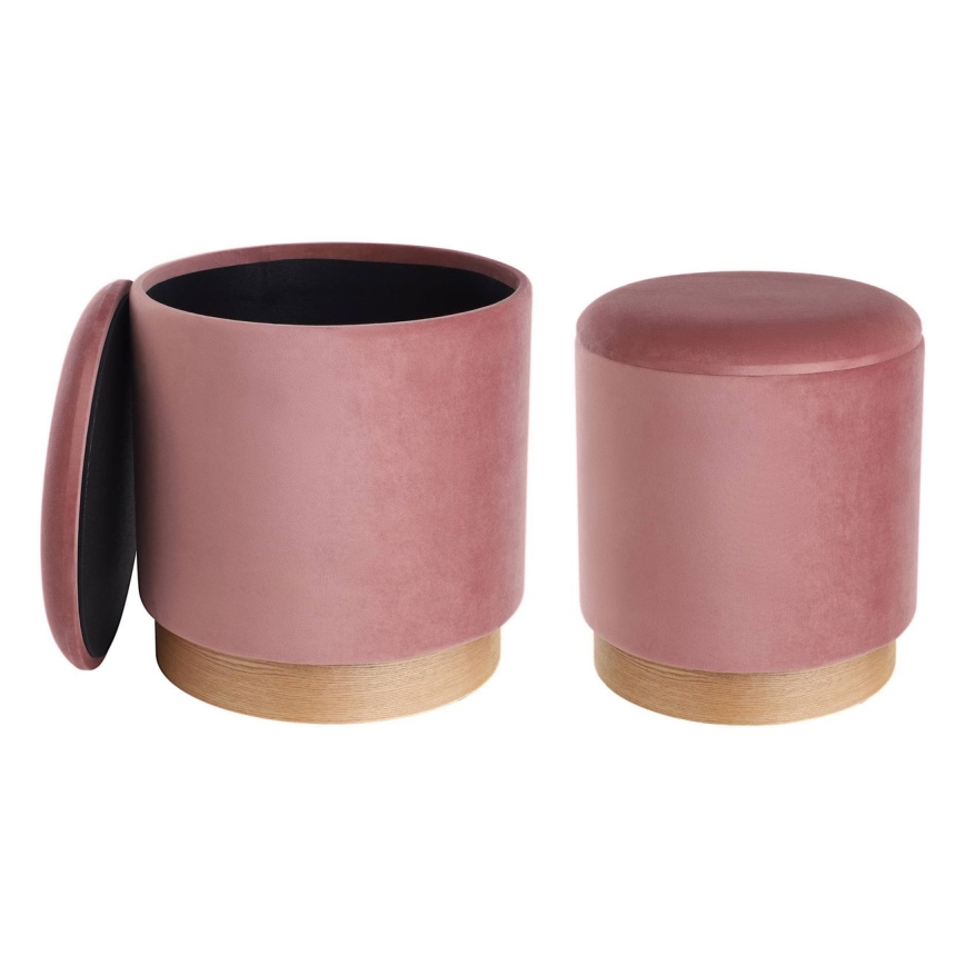 Eglo - SET 2x Sgabello diametro 30,5/37 cm rosa