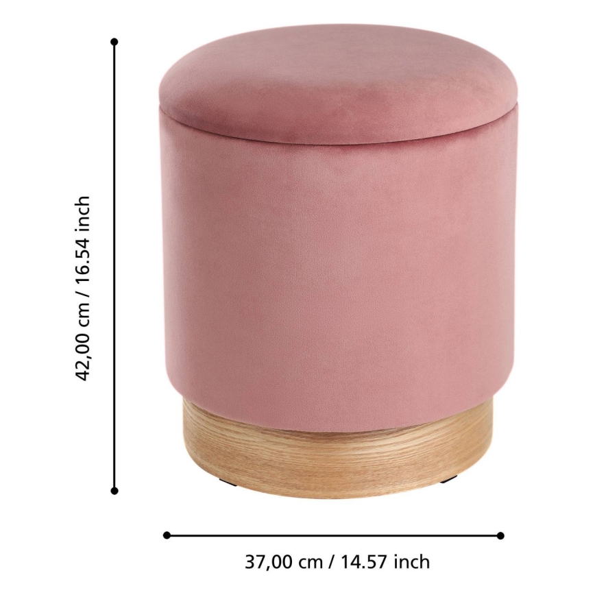 Eglo - SET 2x Sgabello diametro 30,5/37 cm rosa