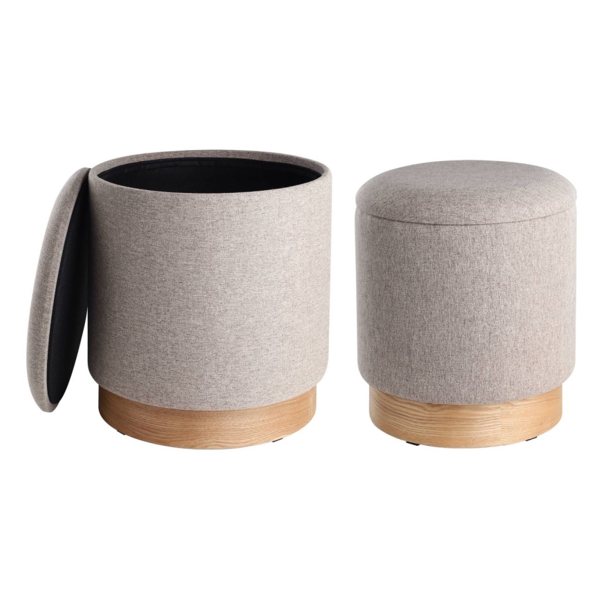 Eglo - SET 2x Sgabello diametro 30,5/37 cm marrone