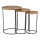 Eglo 424053 - 3er-Set Beistelltische TOWADA braun/schwarz