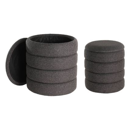 Eglo - SET 2x Sgabello diametro 33,5/40 cm nero