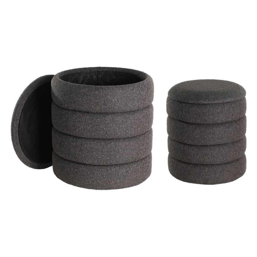 Eglo - SET 2x Sgabello diametro 33,5/40 cm nero