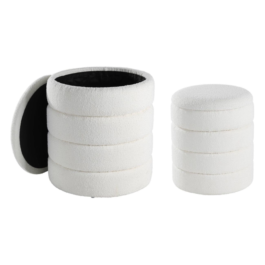 Eglo - LOT 2x Tabouret d. 33,5/40 cm blanc
