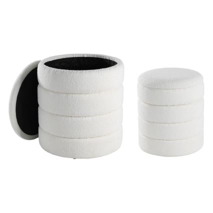 Eglo - SET 2x Sgabello diametro 33,5/40 cm bianco