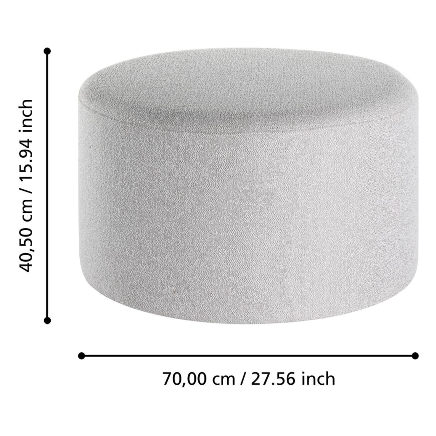 Eglo - LOT 2x Tabouret gris