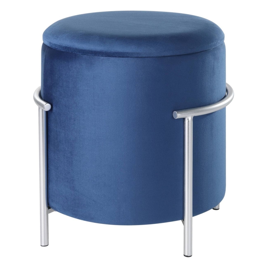 Eglo - Sgabello 46x41 cm blu/cromo