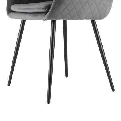 Eglo - Sedia da pranzo 87,5x58,5 cm grigio