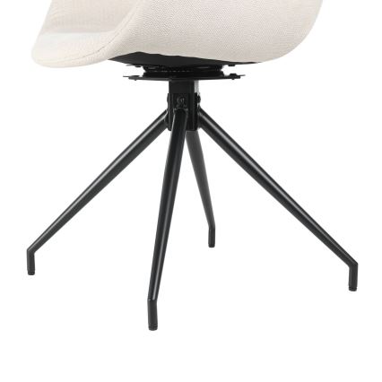 Eglo - Sedia da pranzo 82x58 cm color crema/nero