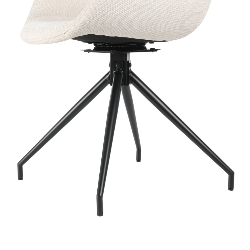 Eglo - Sedia da pranzo 82x58 cm color crema/nero