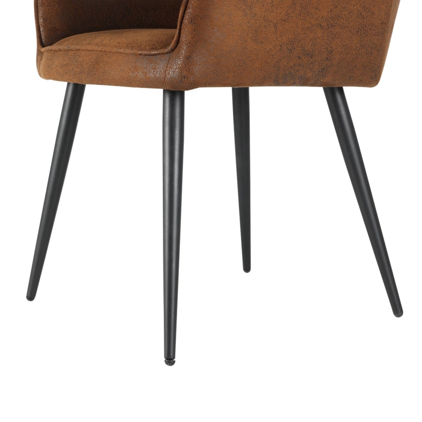 Eglo - Chaise de salle à manger 81,5x63 cm marron